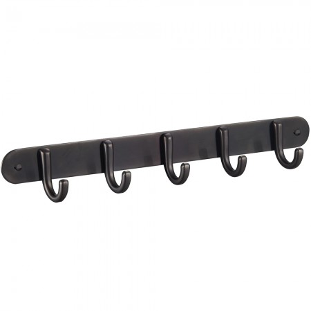 25056 GLORIA GUN METAL Планка з 5-ма гачками (1 сорт) Аква Родос