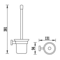 6791 TERRA Щітка д/унітазу (1 сорт) Аква Родос фото 1