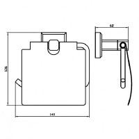 9926 (6755 )LEONARDO Тримач паперу з кришкою (1 сорт) Аква Родос фото 2
