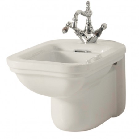 4125 K1 Waldorf Біде підвісний з 1 отв. під змішувач у комплекті з шумоізоляціійною пластиною та нак Kerasan