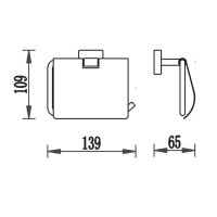 6788 TERRA Тримач д/паперу з кришкою (1 сорт) Аква Родос фото 1