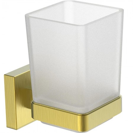 27492 (8921C) ORLANDO GOLD Склянка для зубних щіток, скло, золото (1 сорт) Аква Родос