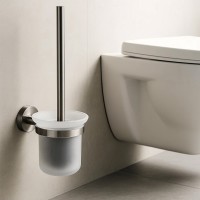 25064 GLORIA GUN METAL Щітка для унітаза, скло (1 сорт) Аква Родос фото 2