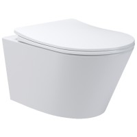 3801082 Harmony Підвісний безобідковий унітаз з кришкою soft-close, білий глянець (1 сорт) Devit фото 3