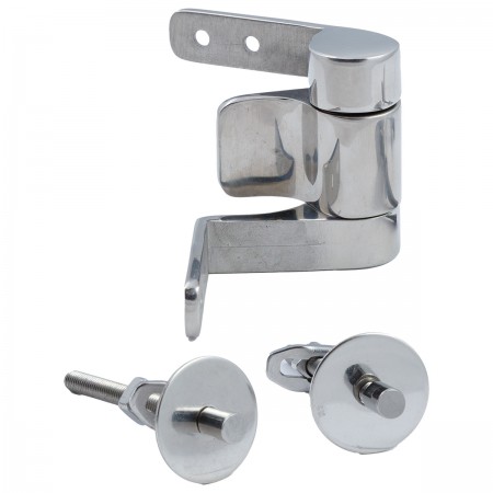 R108A15 Кріплення для кришки для унітазу 418801 WALDORF Кришка д/унітазу, Soft Close, біла/хром (1 с Kerasan