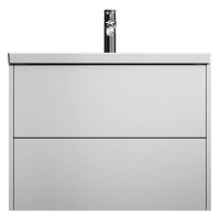 MGA-FHX07522WG-WCC0752WG GEM, База з раковиною, підвісна, 75 см, 2 ящика push-to-open, біла, глянець AM.PM фото 2