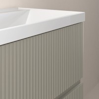 131773+126225  Тумба VORA 100 2  ящ, +   раковина біла ENZO,  MATT SAND (1 сорт) ROYO фото 3