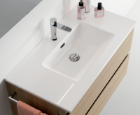 LAV SKY IN CX R 4H  Керамічна раковина глянцева біла 81х46,5х1,6 (1 сорт) Berloni фото 1