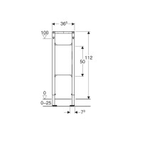 111.790.00.2 Duofix монтажний елемент для поручнів (1 сорт) Geberit