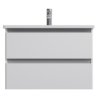 M85-FHX0802-WC0802WG38 X-Joy, База з раковиною, підвісна, 80 см, 2 ящика, білий глянець (1 сорт) AM.PM