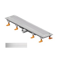 CH 650 KN 1 Душовий канал 650мм з матовою решіткою під плитку з кромкою із нержавіючої сталі (1 сорт MCH