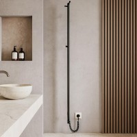 2.21.1103.15.BM Рушникосушка електр. Рей-I TR 1500х30/130 мм, таймер з регулятором, чорний мат (1 со Mario фото 3