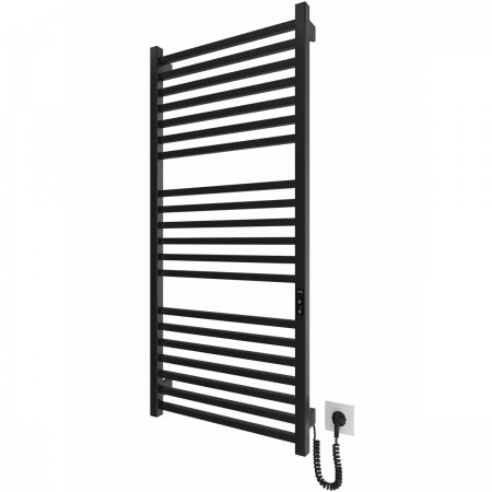 6.1.0104.06.BM Рушникосушка ел. HF London 1170х530 чорний мат, в комплекті з прих.підкл (1 сорт) Hygge Family