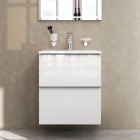 MTA-FHX0552WG-WCC0552WG  X-Joy S, База з раковиною, підвісна, 55 см, 2 ящика, біла, глянець (1 сорт) AM.PM фото 6