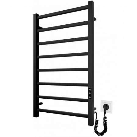 2.2.1702.03.BM Рушникосушка електр. Токіо-I  800х500/80 TR К, колір чорний мат (1 сорт) Mario