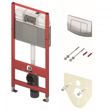 9400405 Комплект TECEbase (модуль+панель змиву TECEambia хром глянцевий+кріплення+прокладка), 1120мм Tece