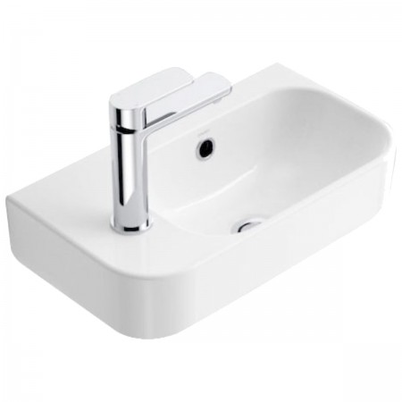 450250L Do It Раковина підвісна/меблева 450х250 см, 1 отвір під змішувач зліва, білий глянець (1 сор Devit