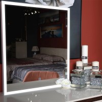 27307 Luce Дзеркало 80*70 см з підсвіткою (сенсор), колір чорний (1 сорт) Аква Родос фото 5