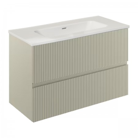 131767+126224    Тумба VORA 80  2  ящ, +   раковина біла ENZO, MATT SAND (1 сорт) ROYO