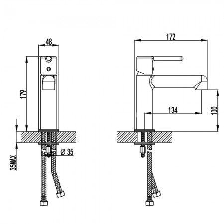 5050010 DO IT Змішувач для раковини, хром (1 сорт) Devit
