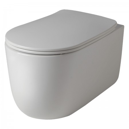 5315 01 Nolita Унітаз з кришкою S\C 5391 01,  безобідковий підвісний з турбозмивом noise clean , біл Kerasan