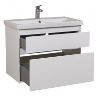 7648 ЕЛІТ Тумба підвісна з раковиною-80 Elite (1 сорт) Аква Родос фото 1