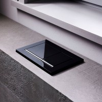 115.883.KM.1 Sigma20 (ex Sigma30) square Клавіша змиву, панель та клавіши чорний глянець, декоративн Geberit фото 3