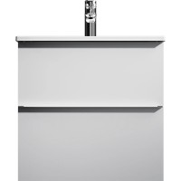 MTA-FHX0652WG-WCC0652WG X-Joy S, База з раковиною, підвісна, 65 см, 2 ящика, біла, глянець (1 сорт) AM.PM