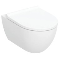 502.774.00.1 Acanto Комплект підвісного унітазу, закрита форма, TurboFlush, із кришкою Duroplast, So Geberit