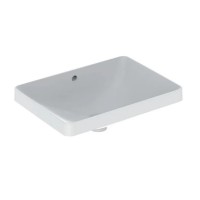 500.737.01.2 VariForm Умивальник прямокутний, 55х40см, що вбуд.в стільницю, без отв. під змішувач, з Geberit фото 1