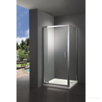 SHRC56106 FRAME Душова кабіна, розпашна -100*100 реверсивна - хром/прозоре скло (1уп) (1 сорт) Primera