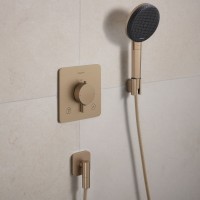28885140 HG Porter Fine Тримач для ручного душу, brushed bronze (1 сорт) HANSGROHE фото 2