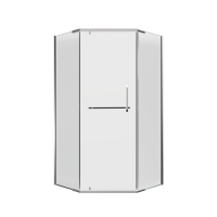FEN0123 COMFORT Кабіна душова, п'ятикут. 90х90, без піддона, скло прозоре (1 сорт) Devit фото 2