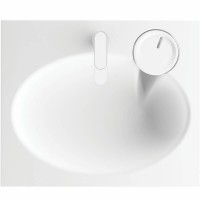 KICLAMISIF/00 Claro Mini Раковина на пральну машину, з литого (штучного) каменю 60х50 з мильницею +  PAA фото 1