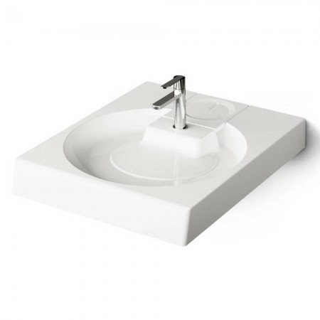 KICLAGRSIF/00 Claro Grande Раковина на пральну машину, з литого (штучного) каменю 60х75 з мильницею  PAA