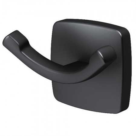 A9035622 Gem, подвійний гачок для рушників, чорний мат (1 сорт) AM.PM