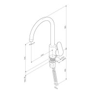 F80E07111 Like змішувач для кухні, сатин, шт (1 сорт) AM.PM фото 5