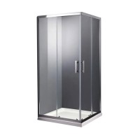 SHRC53906 FRAME Душова кабіна, розсувна - 90*90 - хром/прозоре скло (1 сорт) Primera