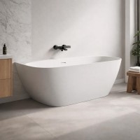 Water Stone DEA WALL Ванна пристінна 1630х820 мм, колір білий глянець (1 сорт) WGT