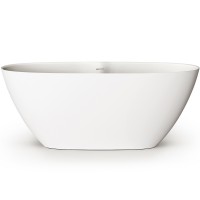 VAPERLS/00 Perla Ванна окремостояча 160*75 см з литого (штучного) каменю Silkstone, з інтегрованим с PAA
