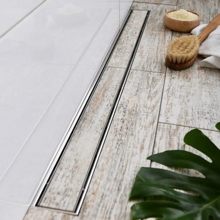 CH 750 KN 3 Душовий канал 750 мм з матовою решіткою Класік та Під плитку, нержавіюча сталь, вертикал MCH