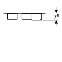 500.649.JK.2 Geberit Магнітна дошка з боксами для зберігання: магнітна дошка: лава матовий, бокси дл Geberit фото 3