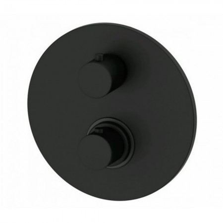 LIQ018NO LIGHT Змішувач для ванни термостатичний прихованого монтажу, чорн.мат (1 сорт) Paffoni