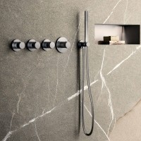 MDE019CR Paffoni modular box  Зовнішня частина до термостата на 3 вих, вертик./горизонт. установка,х Paffoni