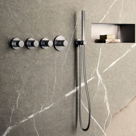 MDE019CR Paffoni modular box  Зовнішня частина до термостата на 3 вих, вертик./горизонт. установка,х Paffoni