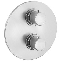 LIQ 018 ST LIGHT Змішувач для ванни термостатичний прихованого монтажу, нерж.сталь (1 сорт) Paffoni