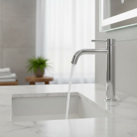 550536C Flow Змішувач д/раковини, високий, хром (1 сорт) Devit фото 2