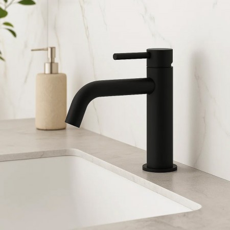 550534B Flow Змішувач д/раковини, чорний матовий (1 сорт) Devit