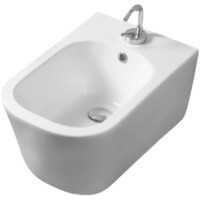 5125 01 Tribeca Біде підвісне з 1 отв. під змішувач в комплекті із шумоізоляцією та кріпленням WB9N, Kerasan фото 2