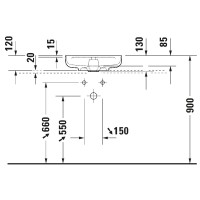 2662463271  Vitrium  Раковина на стільницю, 46 см, білий мат (1 сорт) DURAVIT фото 1
